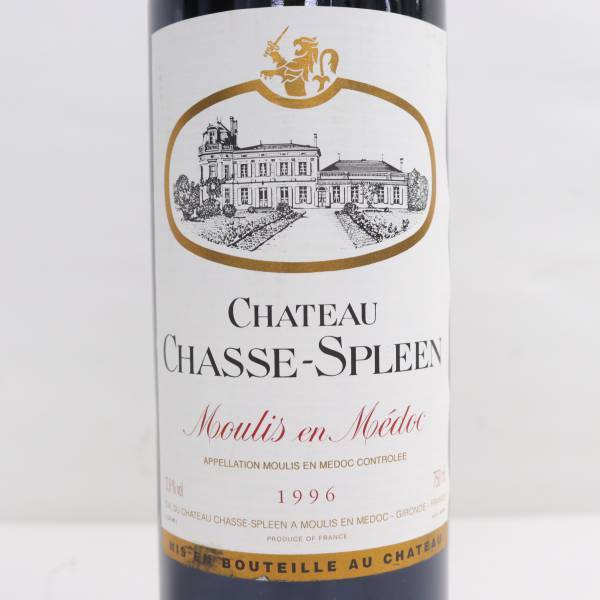 CHATEAU CHASSE SPLEEN（シャトー シャス スプリーン）1996 12.8％ 750ml T24D140055の画像2