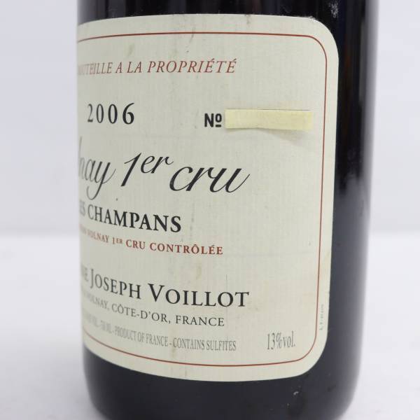 JOSEPH VOILLOT（ジョセフ ヴォワイヨ）ヴォルネイ プルミエ クリュ レ シャンパン 2006 13％ 750ml G24D150014の画像8