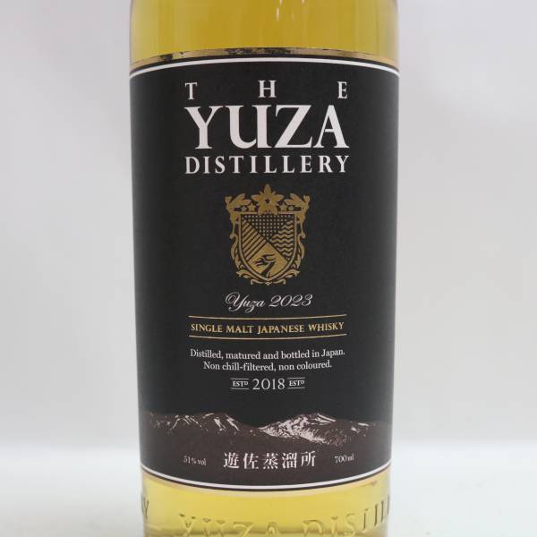 1円~遊佐蒸溜所 YUZA シングルモルト 2023 51％ 700ml S24D210072_画像2