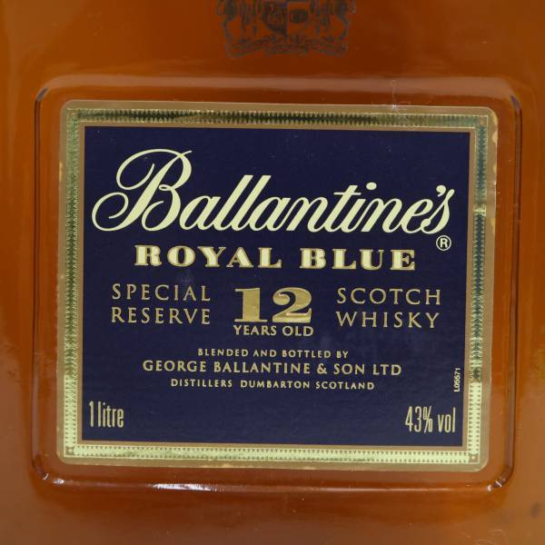 Ballantines（バランタイン）ロイヤルブルー 12年 43% 1000ml M24D210005の画像2
