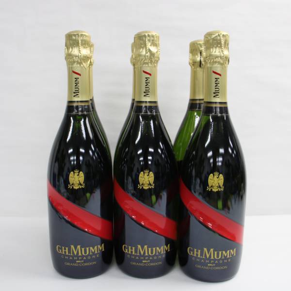 【6本セット】G.H.MUMM（マム）グラン コルドン ブリュット 12.5% 750ml T24A190043の画像1