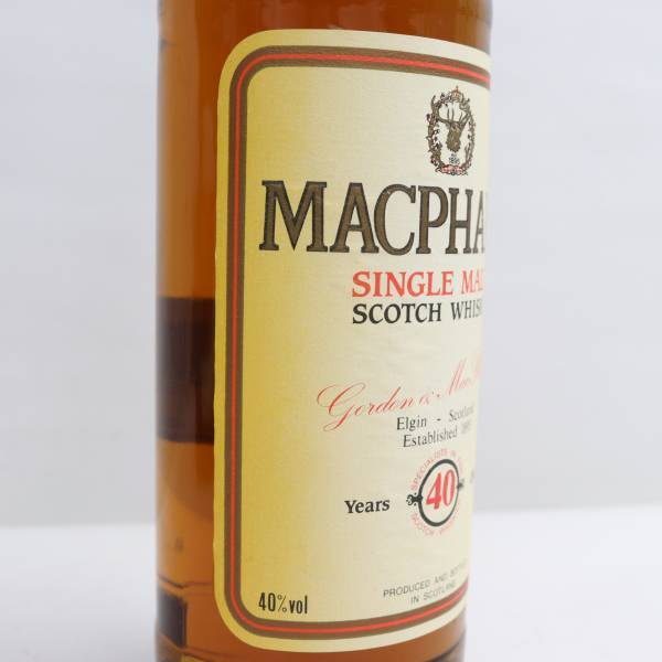 GORDON&MACPHAIL（ゴードン&マクファイル）マクファイルズ 40年 40％ 700ml T24B130037_画像6