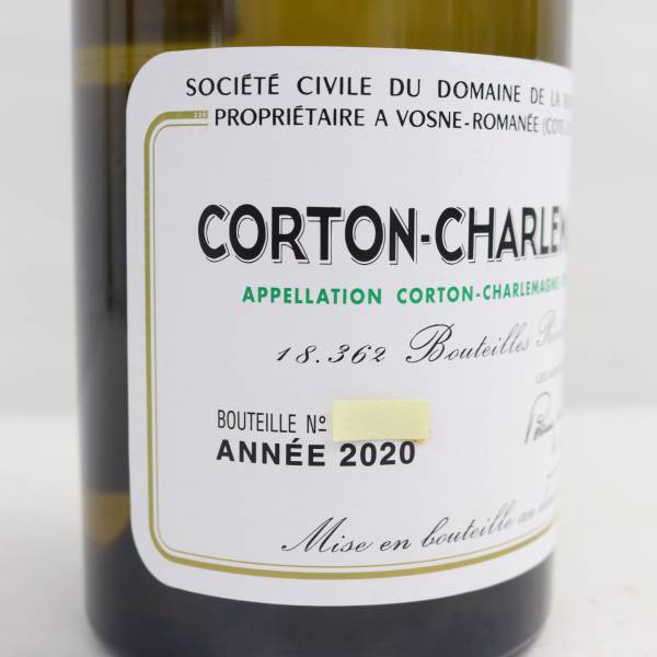 DRC CORTON-CHARLEMAGNE（コルトン シャルルマーニュ）2020 ファインズ 14％ 750ml T24B290001の画像6
