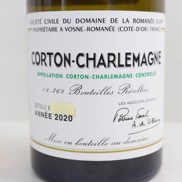 DRC CORTON-CHARLEMAGNE（コルトン シャルルマーニュ）2020 ファインズ 14％ 750ml T24B290001の画像2