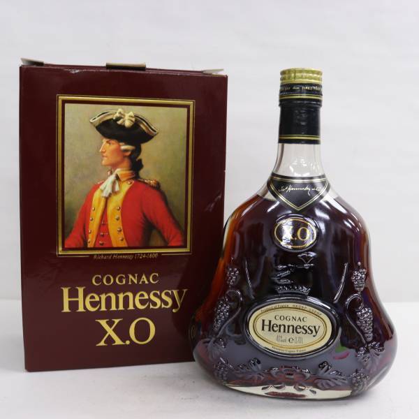 1円~Hennessy（ヘネシー）XO 金キャップ クリアボトル 40％ 700ml T24D180035の画像1