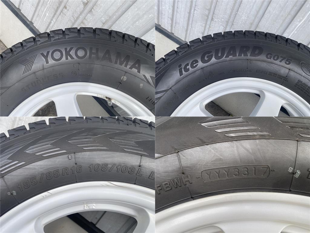 ★富山発 ⑦ ジムニー着用 MANARAY ４×４エンジニアリング オフパフォーマー RT-5N ヨコハマ 185/85R16 スタッドレス 直接引取の画像5