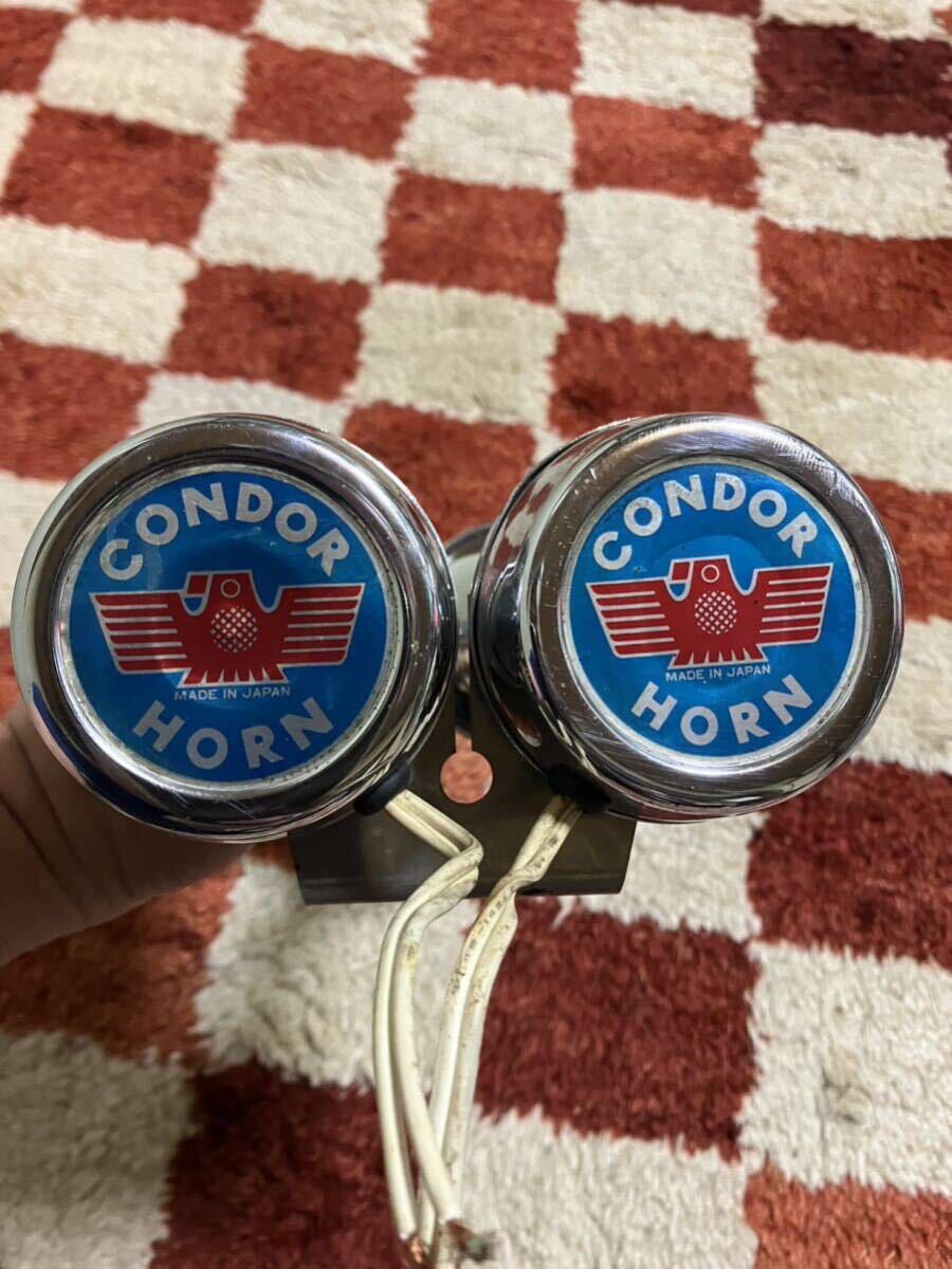 1970's condor double horn ビンテージ コンドルホーン ダブルホーン  chopper チョッパー ホットロッド ローライダー 旧車の画像3