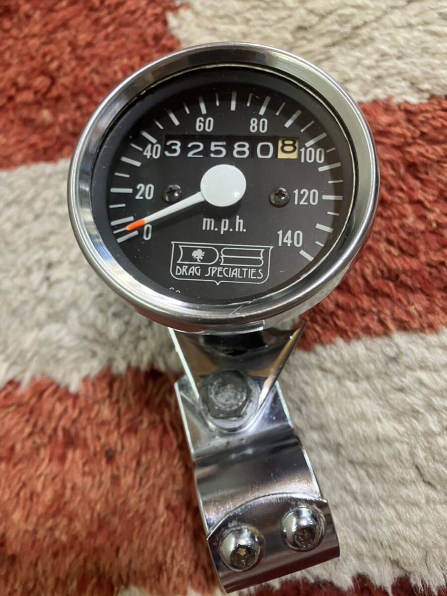 Vintage Drag specialties speed meter ビンテージ ドラッグスペシャリティーズ DSC スピードメーター ミニメーター ショベル パンの画像1