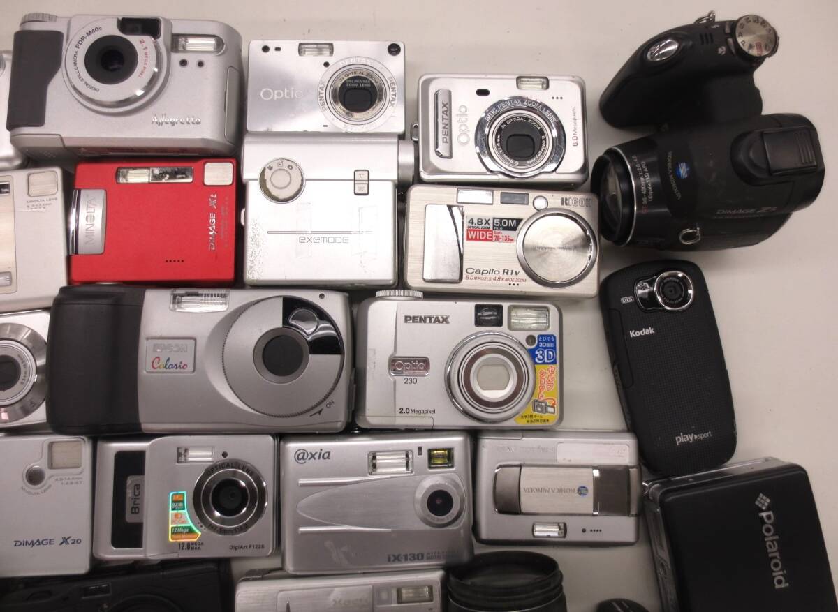(4877U) Junk RICOH R10 GRDIGITALⅡ/MINOLTA DiMAGE X60/EPSON CP-500 etc. together set 62 pcs operation not yet verification including in a package un- possible 