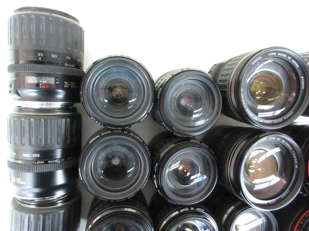 (4818N)ジャンク Canon EF 24-70mm 2.8L 24-105mm 4L 28-105mm 3.5-4.5 35-135mm 4-5.6等キヤノンまとめてセット 15本 動作未確認 同梱不可_画像2