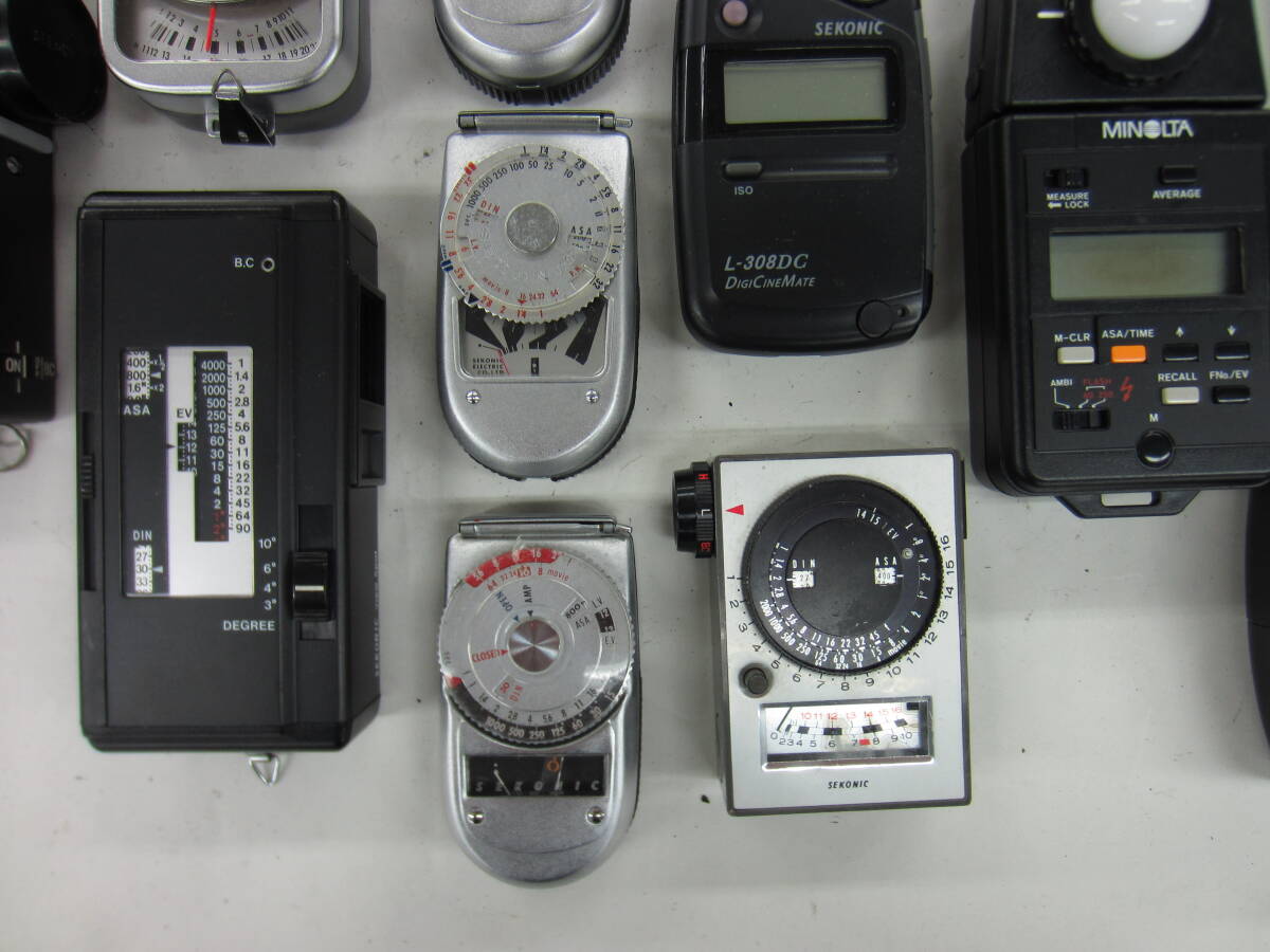 (4836K)ジャンク露出計 FLASH METER L-256D LEADER DX-2 STUDIO DX L-28C2 ZOOM METER L-228等まとめて大量セット22点 動作未確認 同梱不可の画像6