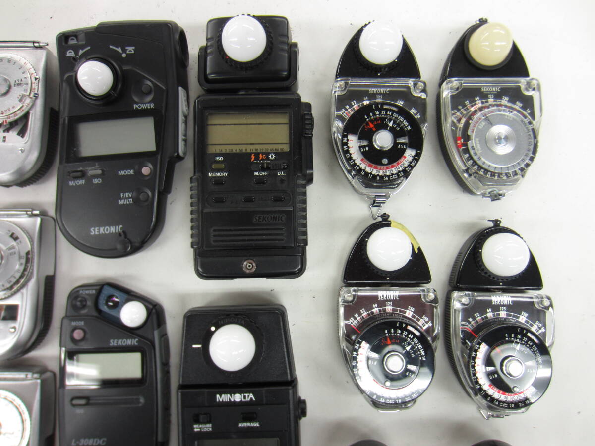 (4836K)ジャンク露出計 FLASH METER L-256D LEADER DX-2 STUDIO DX L-28C2 ZOOM METER L-228等まとめて大量セット22点 動作未確認 同梱不可の画像2