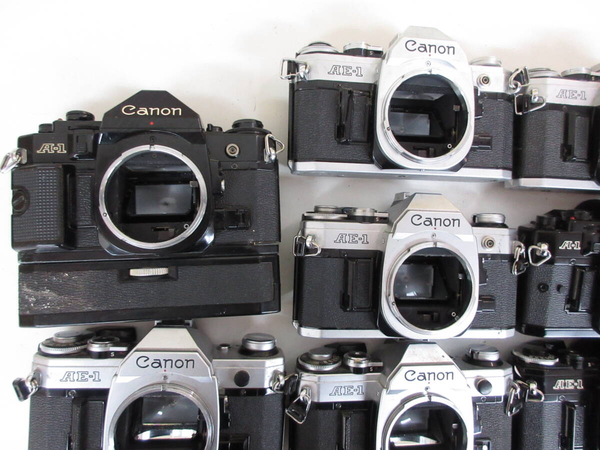 (4888N)ジャンク Canon A-1 AE-1 AE-1 PROGRAMキヤノン まとめてセット 15台 動作未確認 同梱不可の画像2