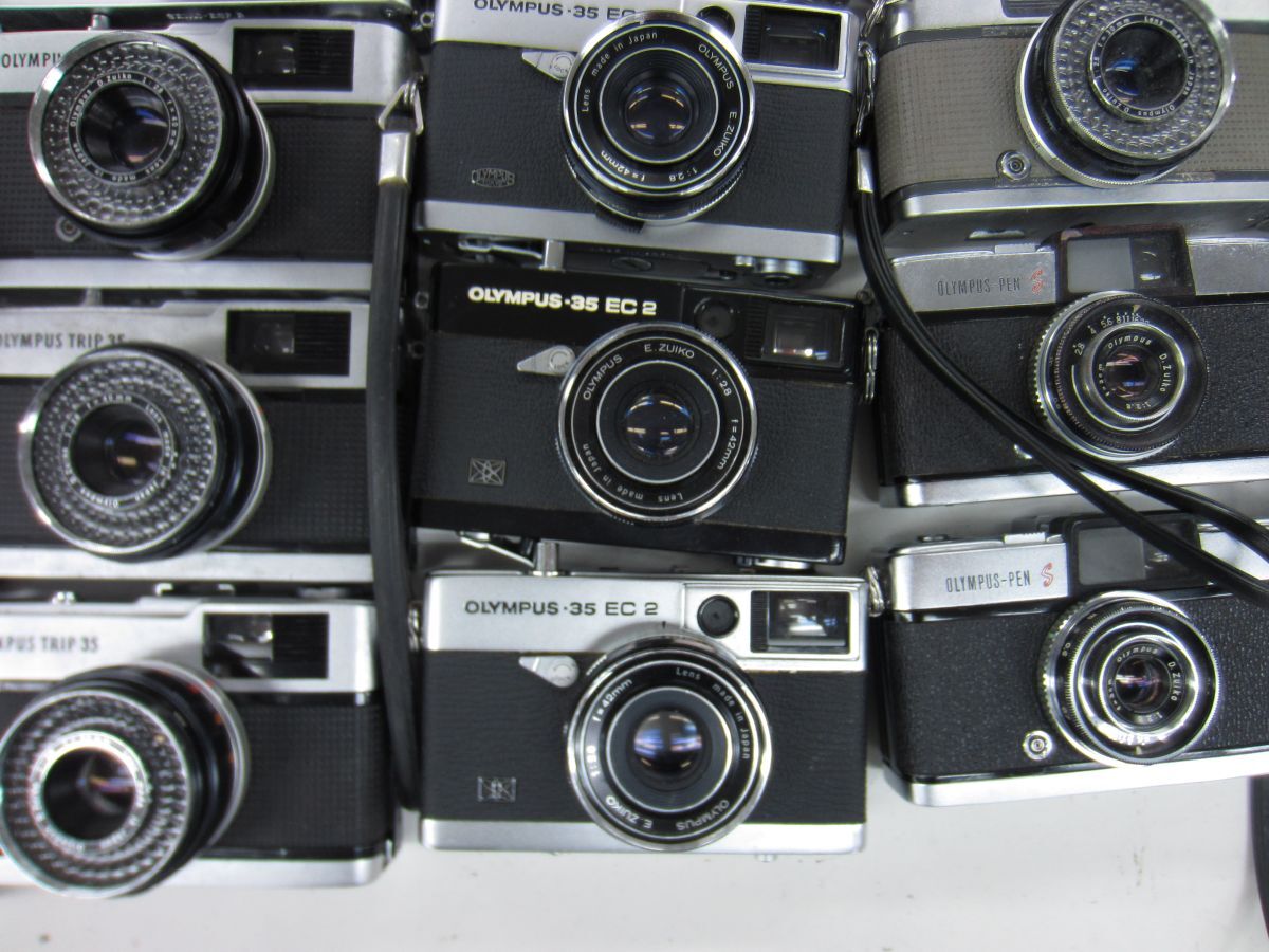 (4869K)ジャンクOLYMPUSオリンパス OLYMPUS-PEN EE-3 EES-2 S OLYMPUS-35 EC EC2 SP TRIP35等まとめて大量セット25点 動作未確認 同梱不可の画像7