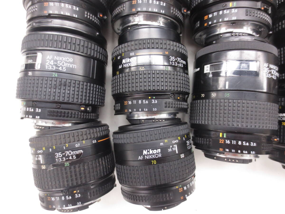 (4931U)ジャンク Nikon AF28-85mm 3.5-4.5 35-70mm 3.3-4.5 35-135mm 3.5-4.5等 ニコン まとめてセット 20本 動作未確認 同梱不可_画像3