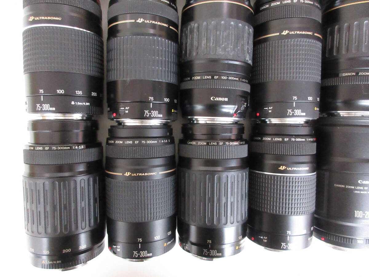 (4930N)ジャンク Canon EF 70-210mm 3.5-4.5 75-300mm 4-5.6 Ⅲ USM 100-200mm 4.5 A等キヤノン まとめてセット 15本 動作未確認 同梱不可の画像3