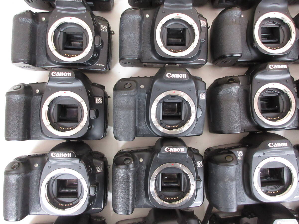 (4940N)ジャンク Canon EOS D30 EOS 20D EOS 10D EOS 30D EOS 40D EOS 50D EOS 60D等キヤノン まとめてセット 25台 動作未確認 同梱不可の画像3