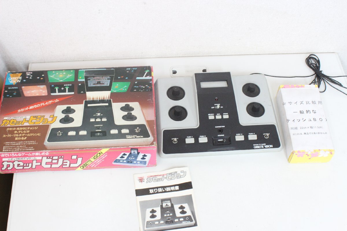 0 retro game machine cassette Vision Epo k company TV game Showa era CASSTE VISION