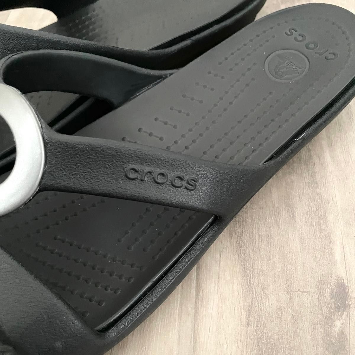 qtr様専用【crocs】 クロックス サンダル ミュール レディース 黒 ブラック 匿名配送 夏靴 25.0