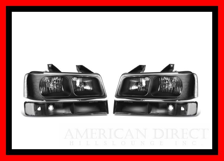 [ ultra rare / set 1]03-15y Express Savana head light ( black / clear )& park signal ( black ) OE Chevrolet GMC G-VAN