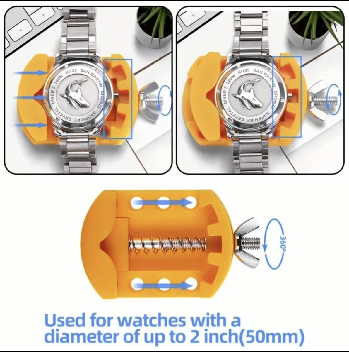 【時計電池交換キット3点セット】 工具セット オープナー ピンセット リムーバー 時計修理 腕時計 メンテナンス