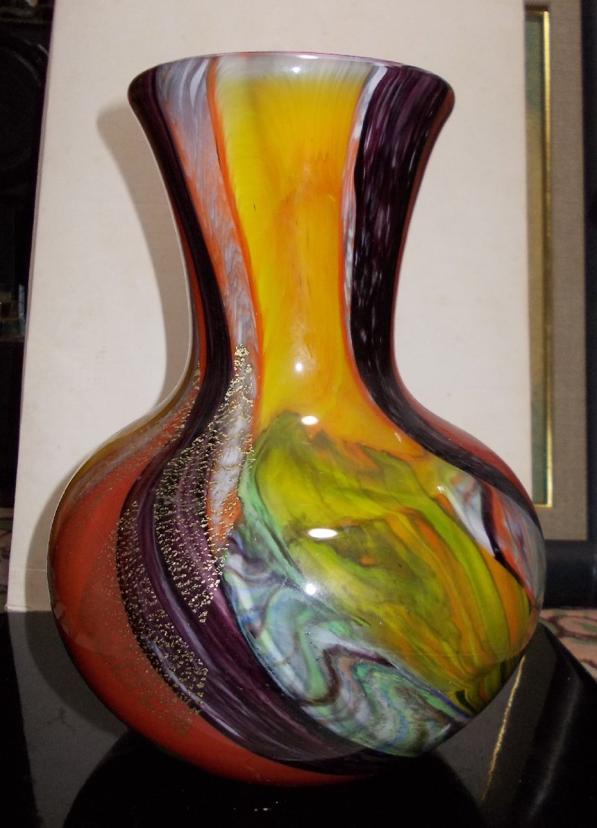 カメイグラス KAMEI GLASS 花瓶 高さ23cm_画像2