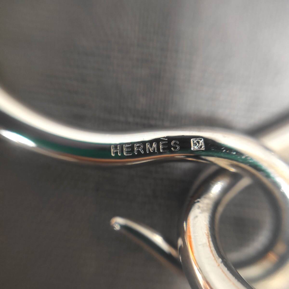 060410 263149 HERMES エルメス レザーブレスレット ブラウンレザー ブランド小物 ファッション小物 服飾雑貨 箱付きの画像3