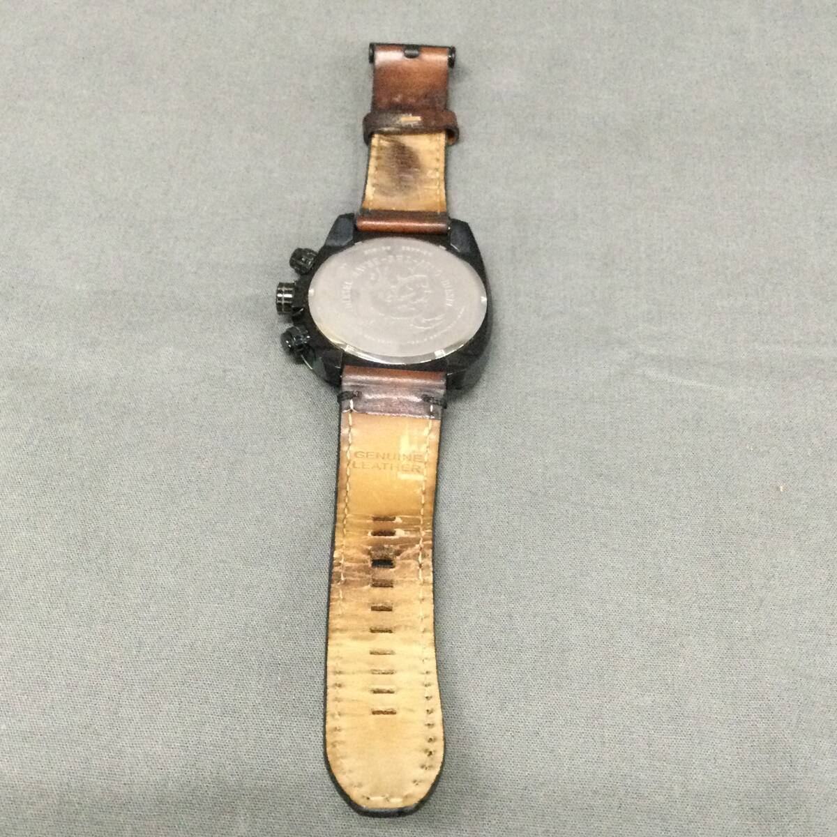 060412 262180 DIESEL DZ4482 ディーゼル オーバーフロー メンズ腕時計 ビッグフェイス アナログ 紳士小物 服飾雑貨 稼働品の画像6