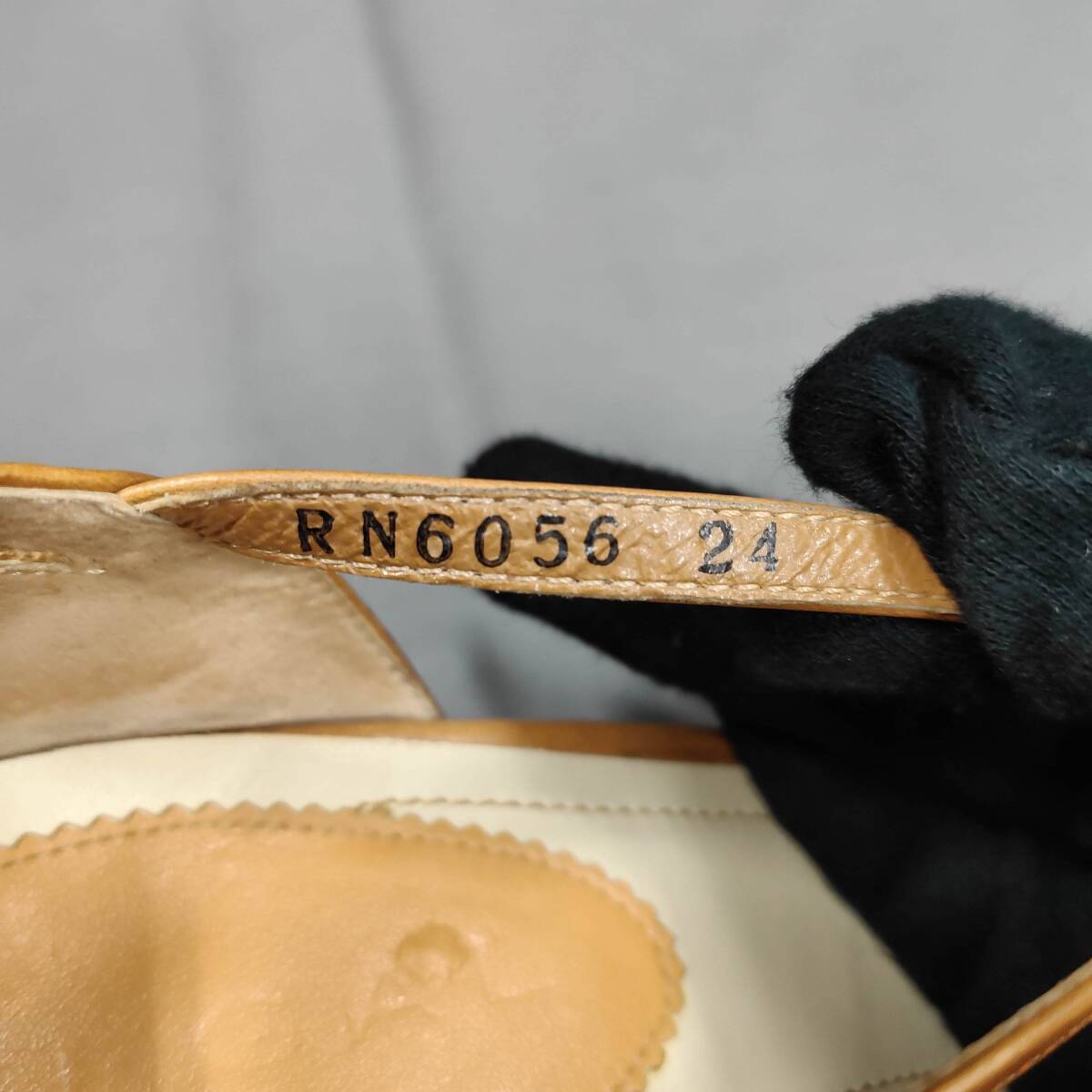 060426 264064-1 REGAL リーガル レディースシューズ パンプス サイズ24cm イエロー（黄土）系カラー 靴 服飾雑貨 の画像7