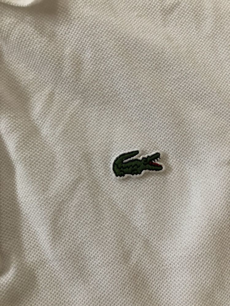 未着用新品◆ラコステ　LACOSTE コットン１００％ポロシャツ◆白