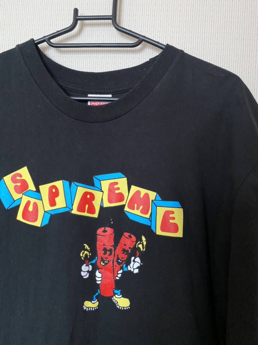 美品◆Supreme Dynamite Tee◆シュプリーム　ダイナマイトイラストプリントTシャツ◆Lサイズ◆半袖　黒_画像4