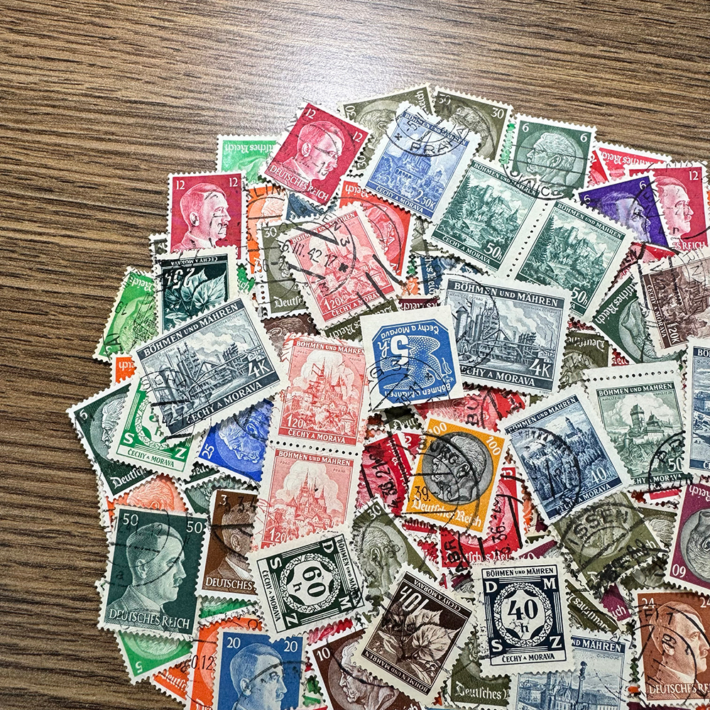 【ナチスドイツ】1933年～普通記念占領地など使用済み切手200枚大量まとめてロット！希少！！(c86YnQgnXy)の画像5