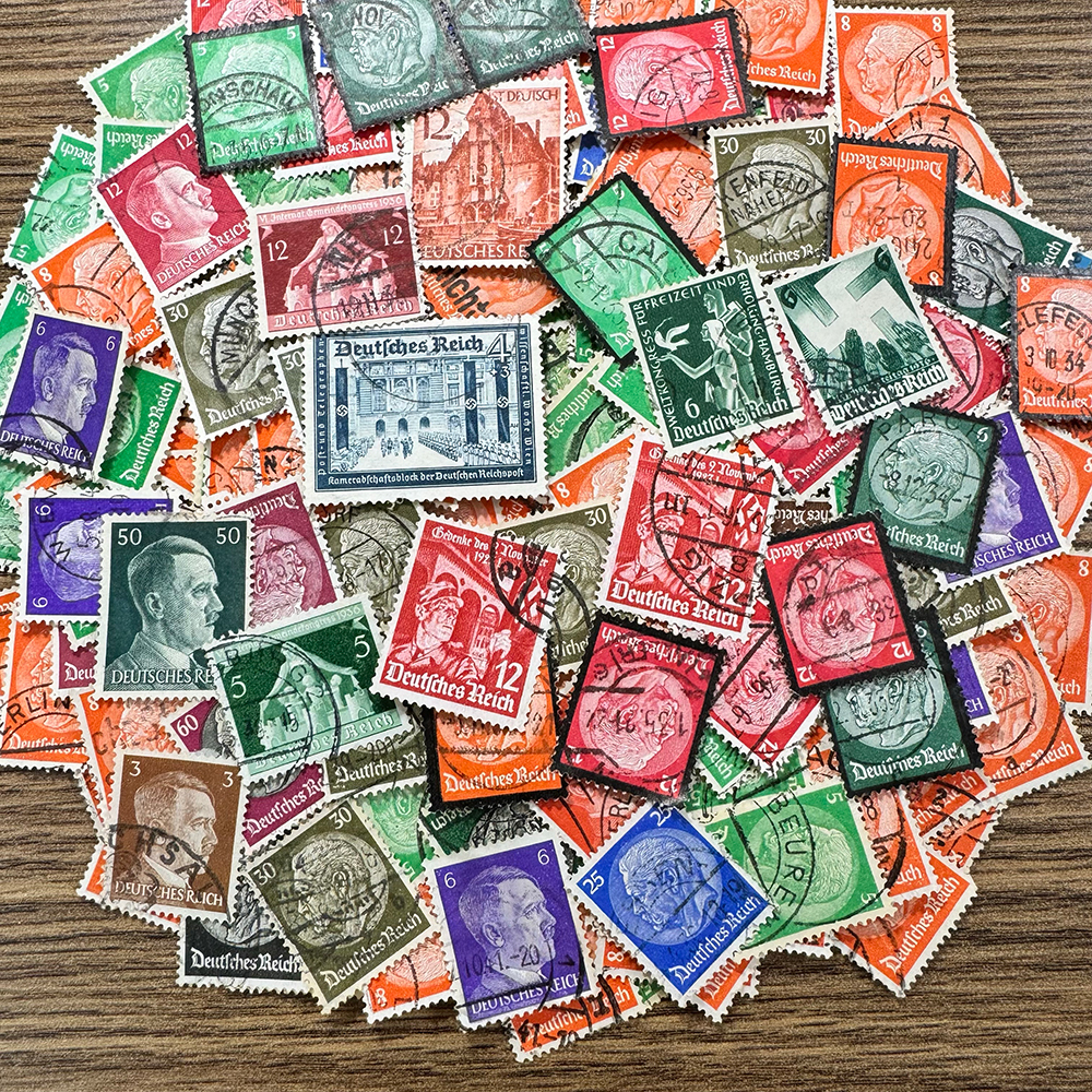 【ナチスドイツ】1933年～普通記念占領地など使用済み切手200枚大量まとめてロット！希少！！(DRYsSncWbx)の画像3