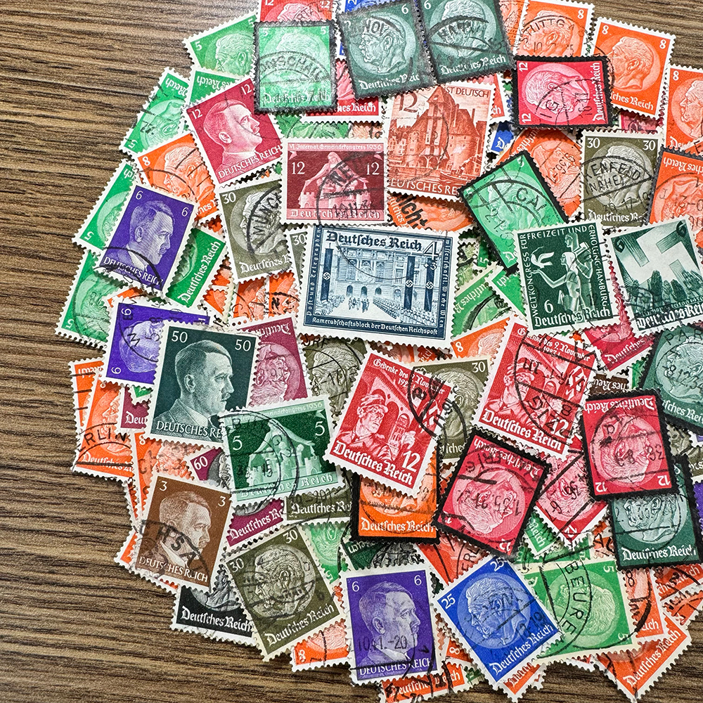 【ナチスドイツ】1933年～普通記念占領地など使用済み切手200枚大量まとめてロット！希少！！(DRYsSncWbx)の画像4