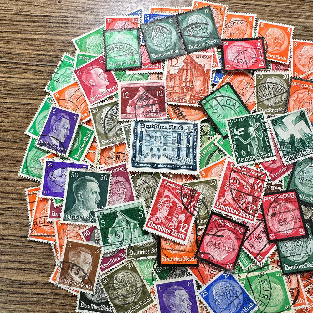 【ナチスドイツ】1933年～普通記念占領地など使用済み切手200枚大量まとめてロット！希少！！(DRYsSncWbx)の画像9