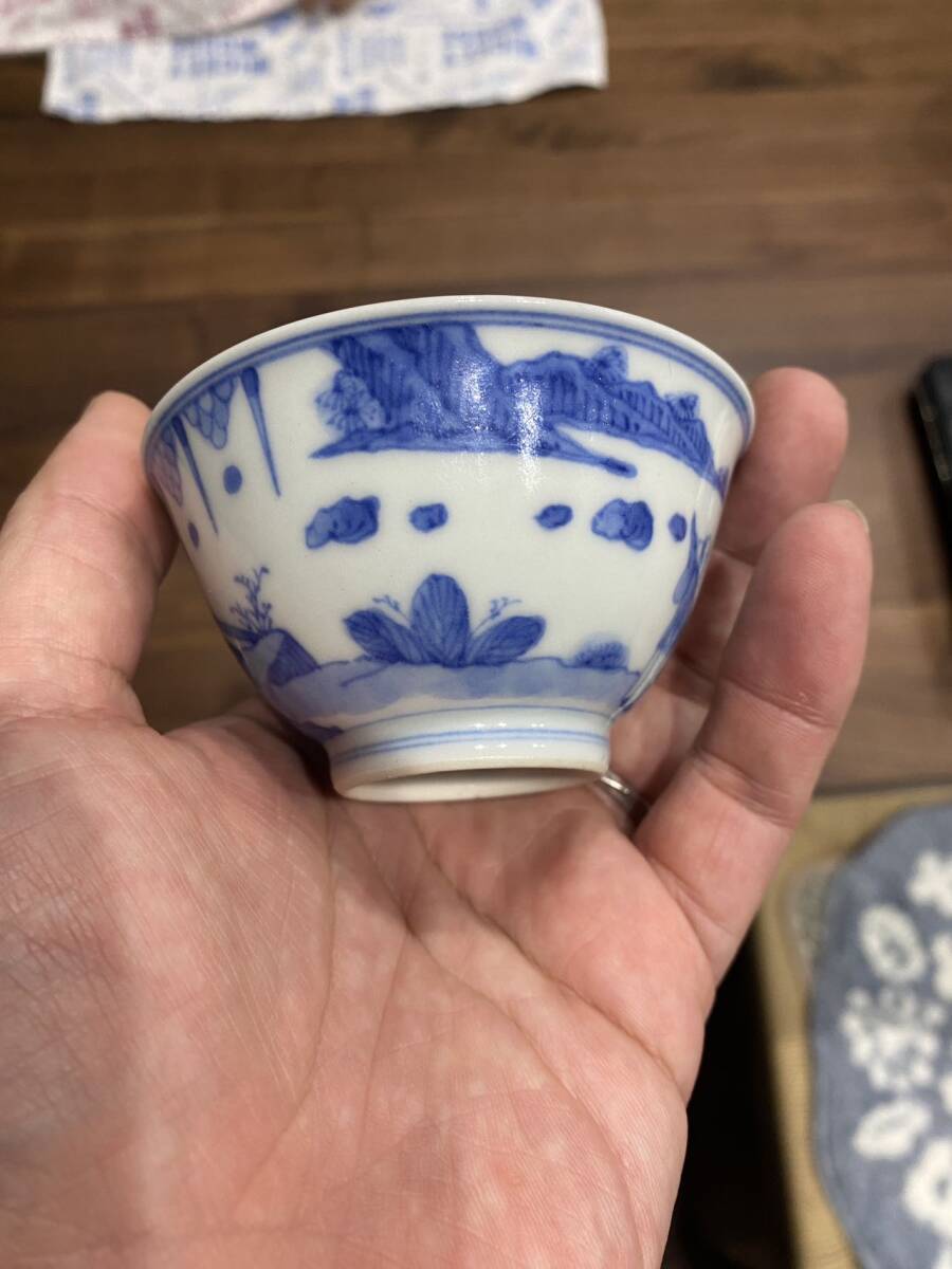  染付茶碗 古伊万里 成化年製　骨董品　アンティーク　古美術　中国　明時代 唐物_画像1