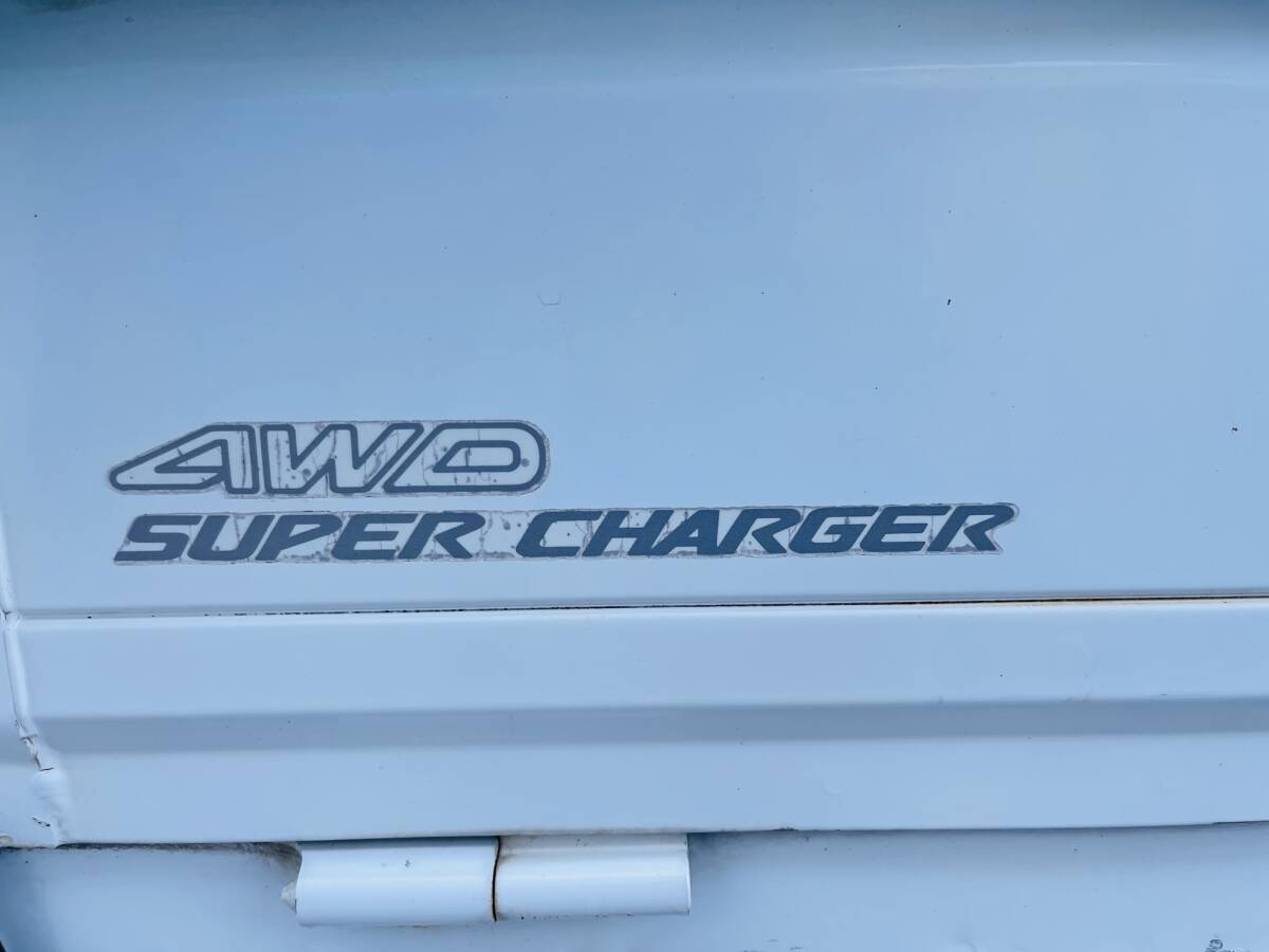 スバルサンバートラックスーパーチャージャー 4WD5速マニュアルタイミングベルトウォーターポンプ交換済ナビetc付き車検2年付きの画像6
