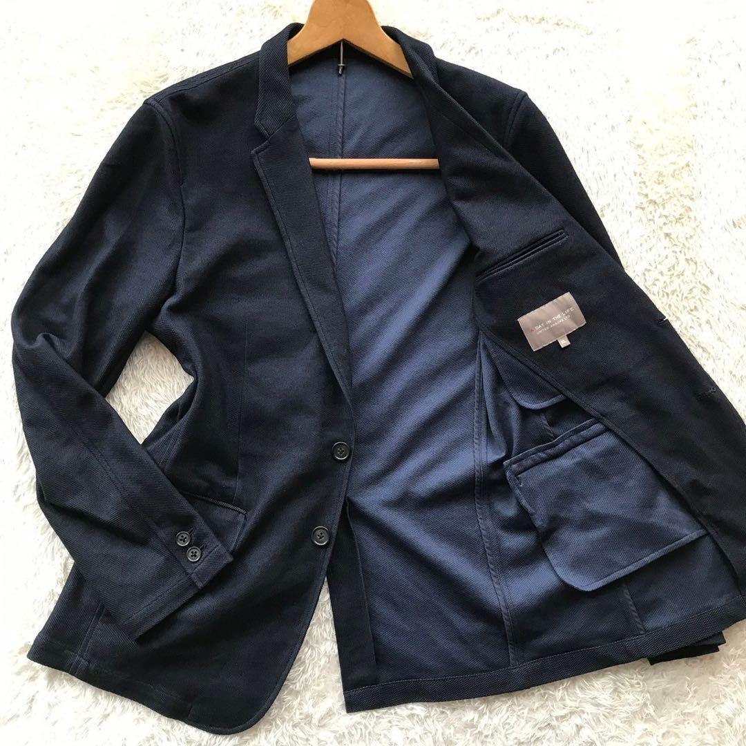  beautiful goods /XL size * United Arrows tailored jacket spring summer UNITED ARROWS Kiyoshi . feeling summer cotton navy LL outer men's 