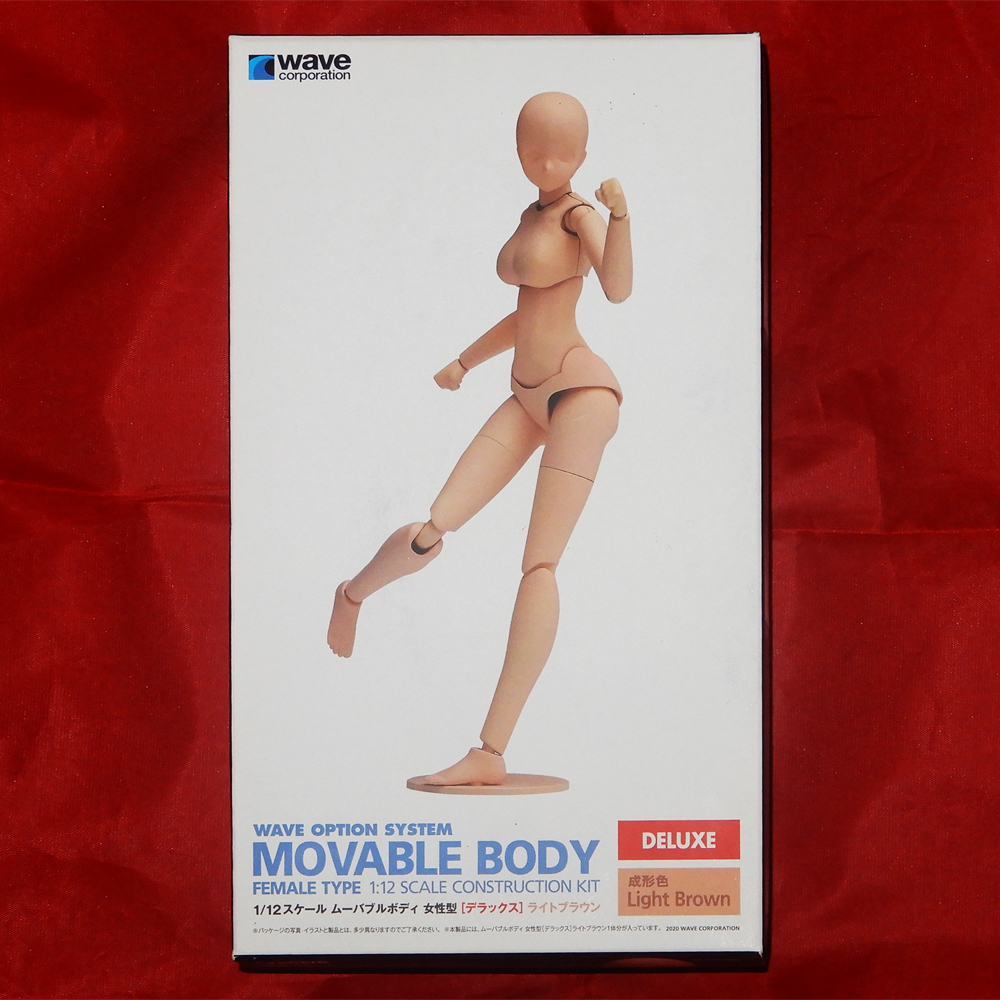 [ not yet constructed * inside sack unopened ] plastic model figure 1/12 scale m- Bubble body woman type Deluxe light brown WAVE element body 