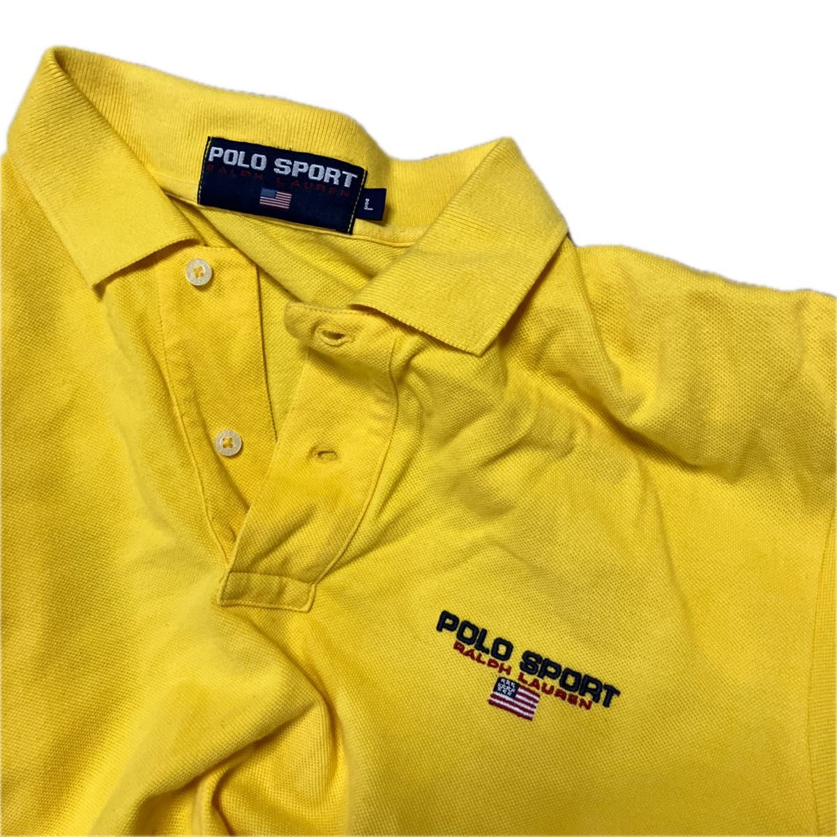 Polo Ralph Lauren POLO SPORT ポロ　ラルフローレン　ポロスポーツ　半袖　ポロシャツ　イエロー　L