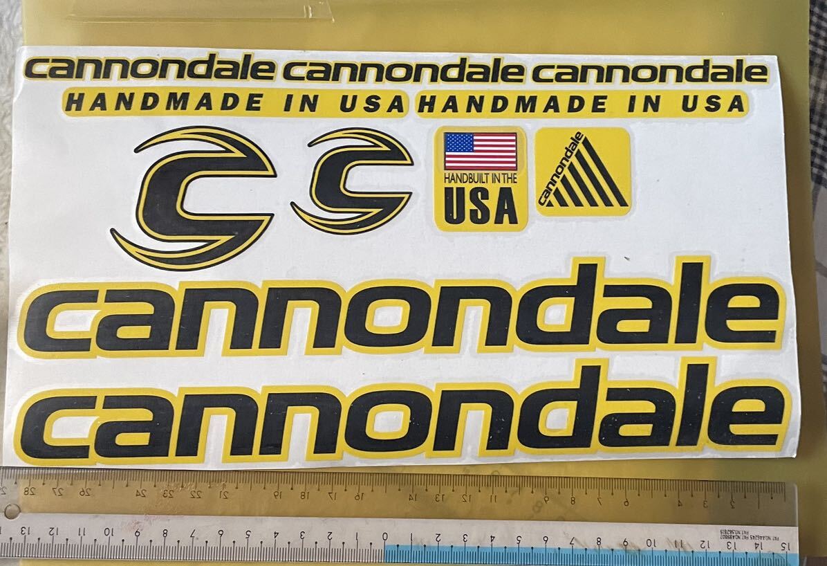 CANNONDALE Cannondale стикер полный комплект желтый цвет 