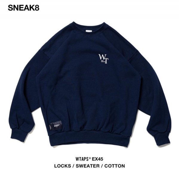 【美品】WTAPS 222ATDT-CPM02S LOCKS / SWEATER / COTTON スウェット_画像1