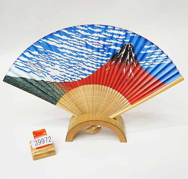 扇子 日本製 和紙 竹骨 節電対策 メール便 新品（株）安田屋 NO39972_画像1