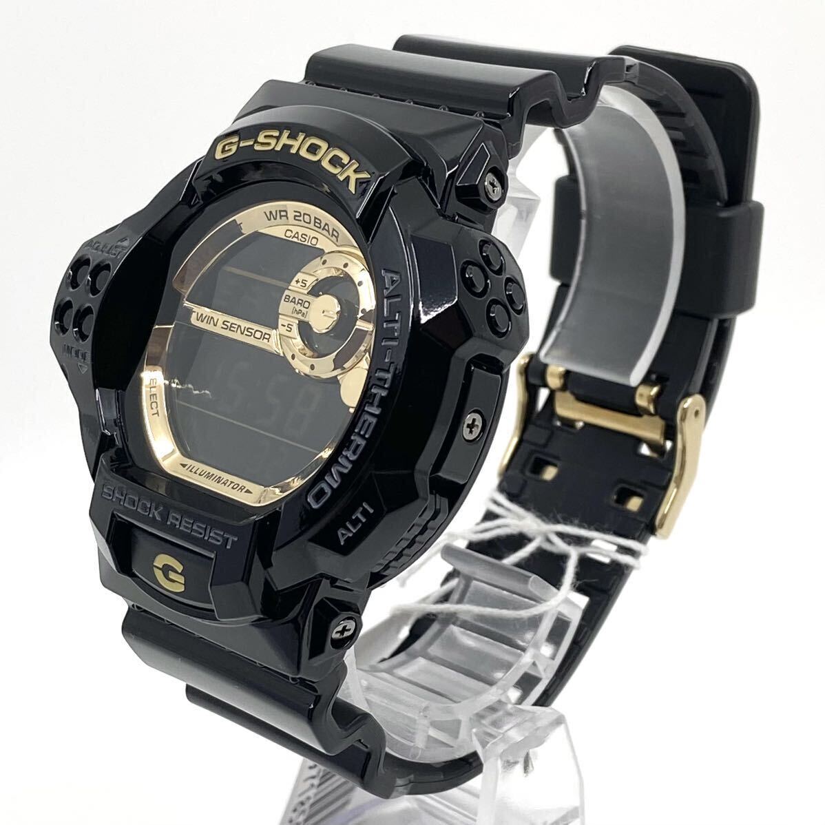 箱付き 美品 CASIO G-SHOCK ツインセンサー 腕時計 デジタル GDF-100GB ゴールド ブラック 金 黒 カシオ Gショック Y692の画像3