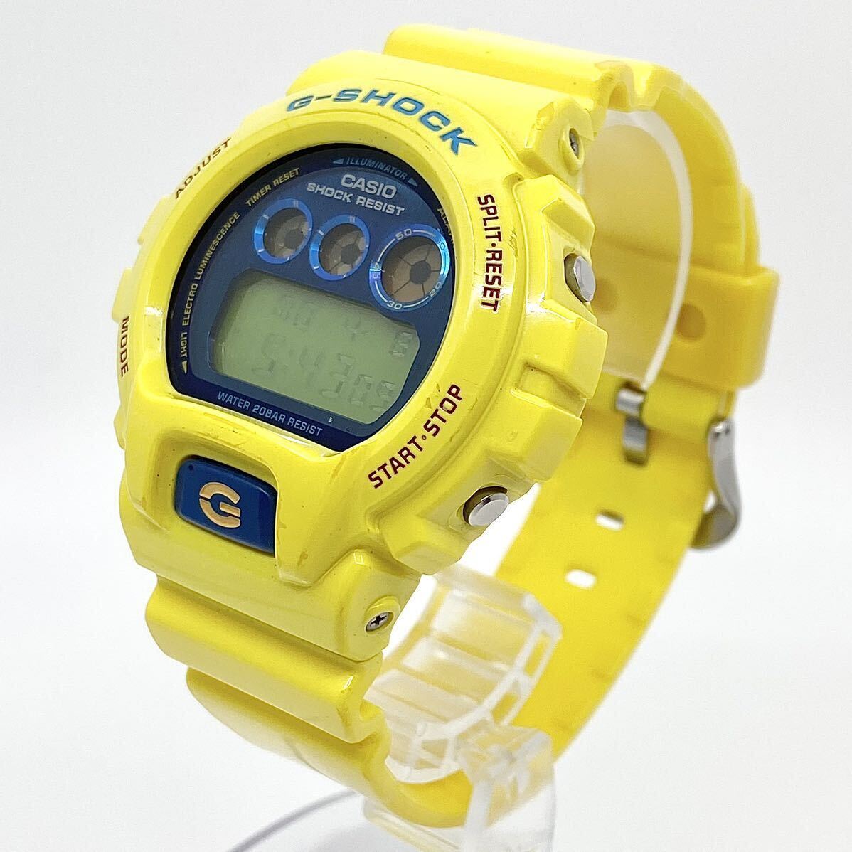 CASIO G-SHOCK 腕時計 デジタル DW-6900PL クレイジーカラーズ イエロー ブルー 黄 青 カシオ Gショック Y731の画像2
