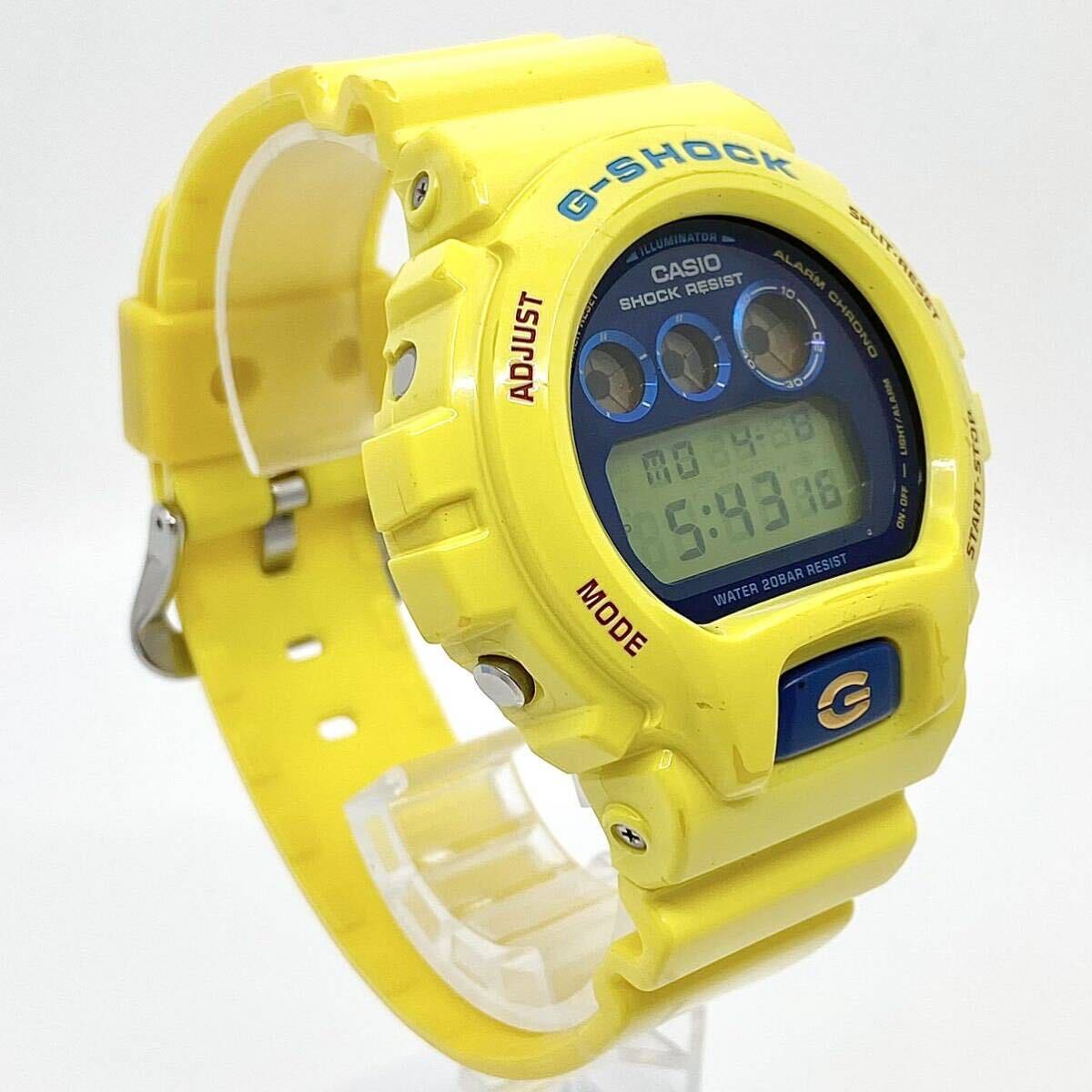 CASIO G-SHOCK 腕時計 デジタル DW-6900PL クレイジーカラーズ イエロー ブルー 黄 青 カシオ Gショック Y731の画像3