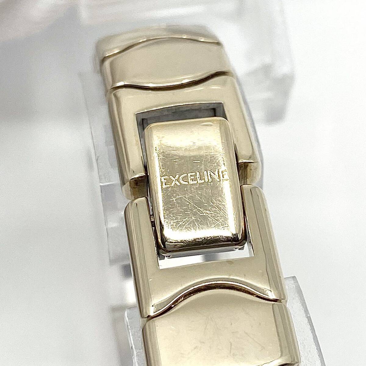 SEIKO EXCELINE наручные часы раунд 2 стрелки кварц quartz Gold золотой Seiko Exceline Y769