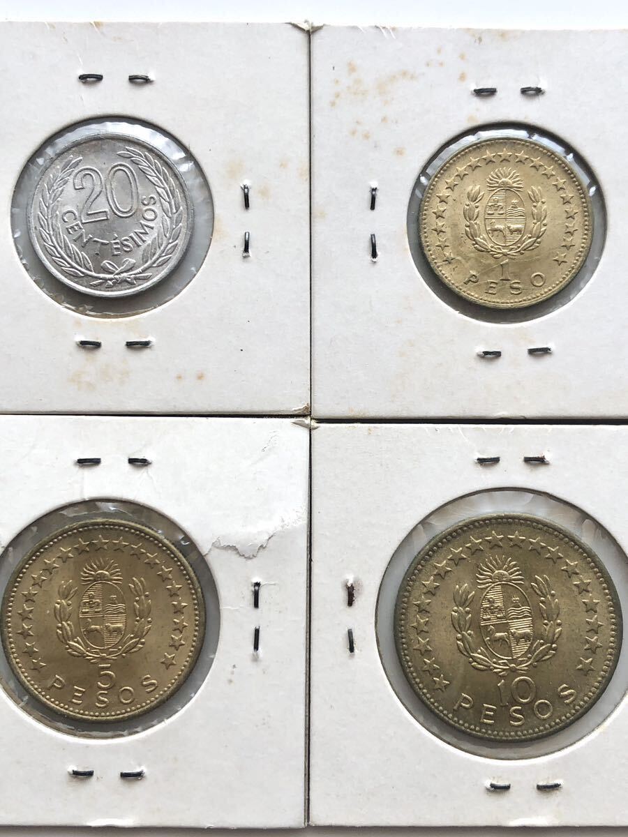 【まとめて6枚】ウルグアイ 古銭 1953年 1960年 1965年の画像3