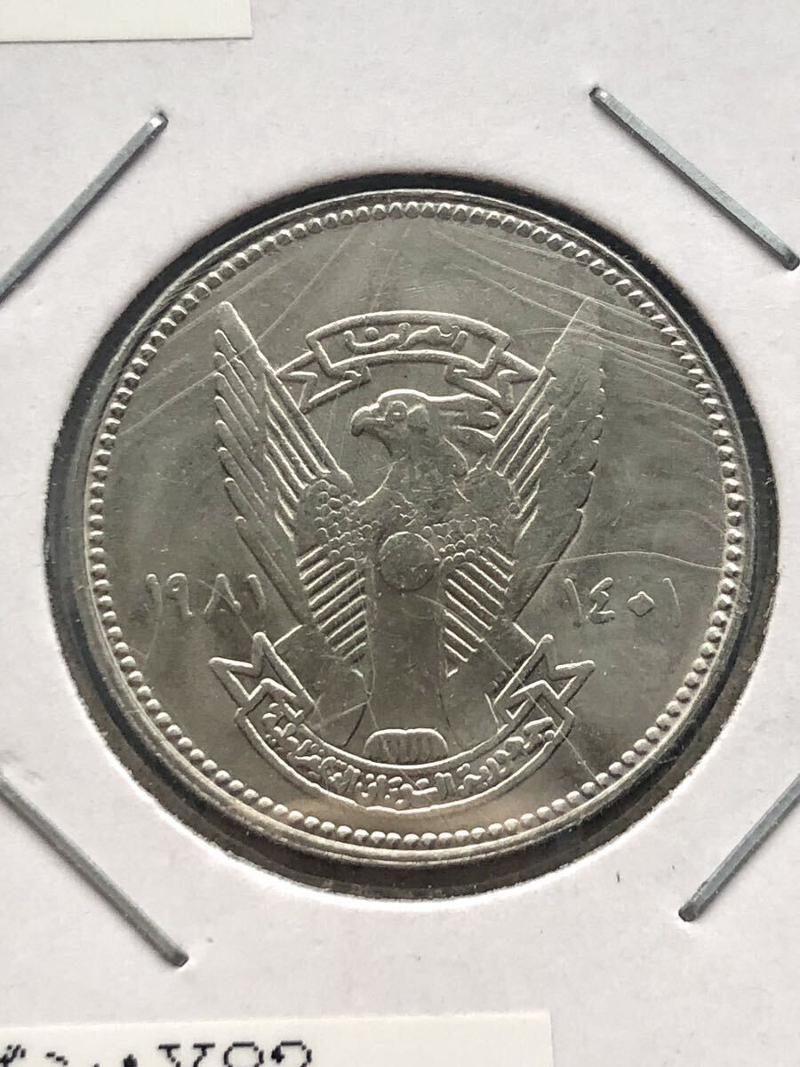 【未使用】スーダン 古銭 記念大型貨 FAOコイン含む まとめて10枚 1956-1981年 の画像4