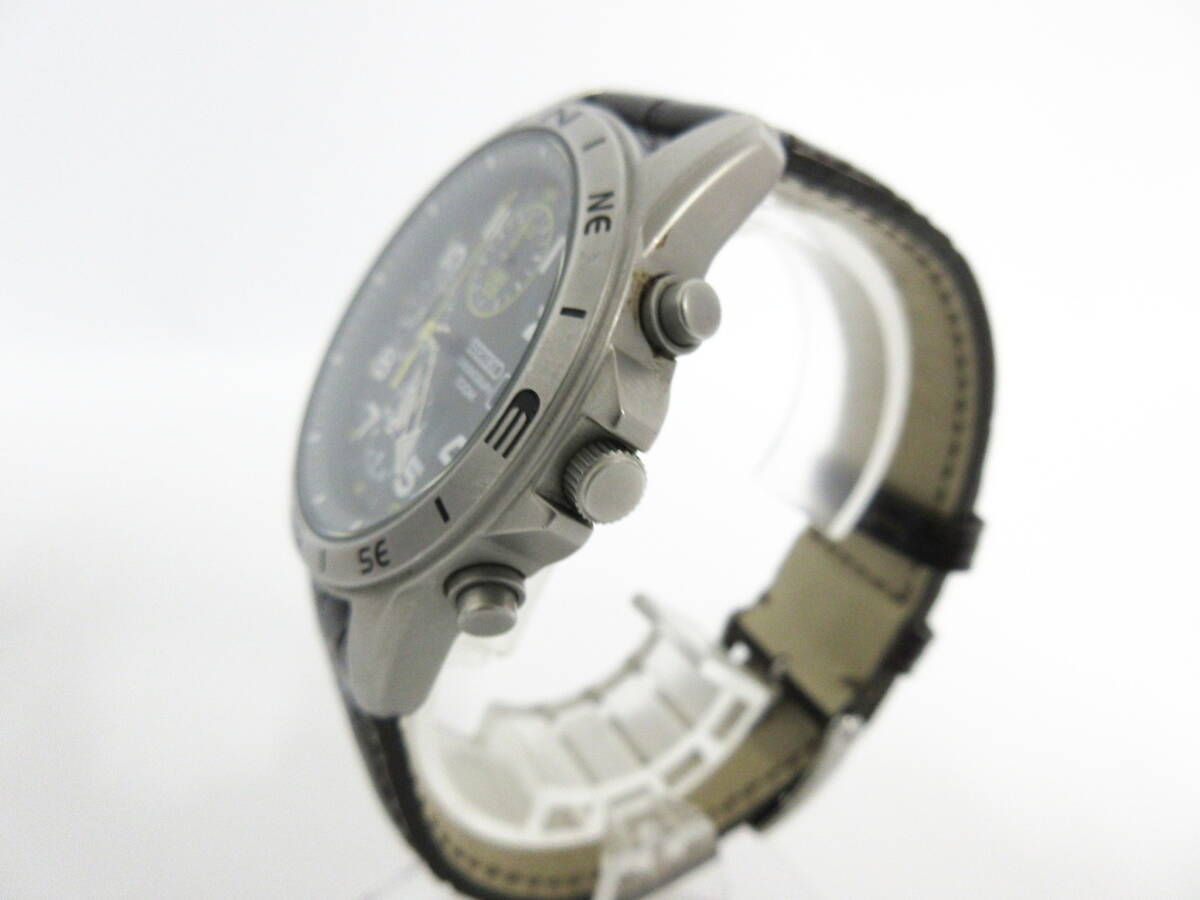 稼働品 SEIKO セイコー 7T92-0DX0 クロノグラフ メンズ 腕時計_画像2
